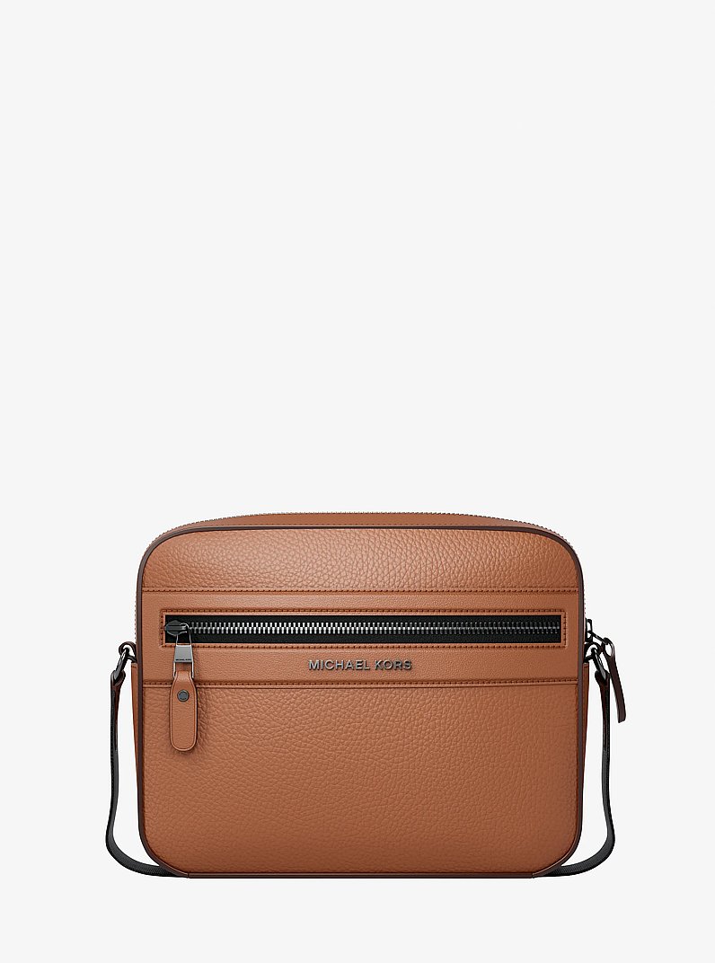 Jet Set Pebbled Leather Crossbody Bag in LUGGAGE | Michael Kors