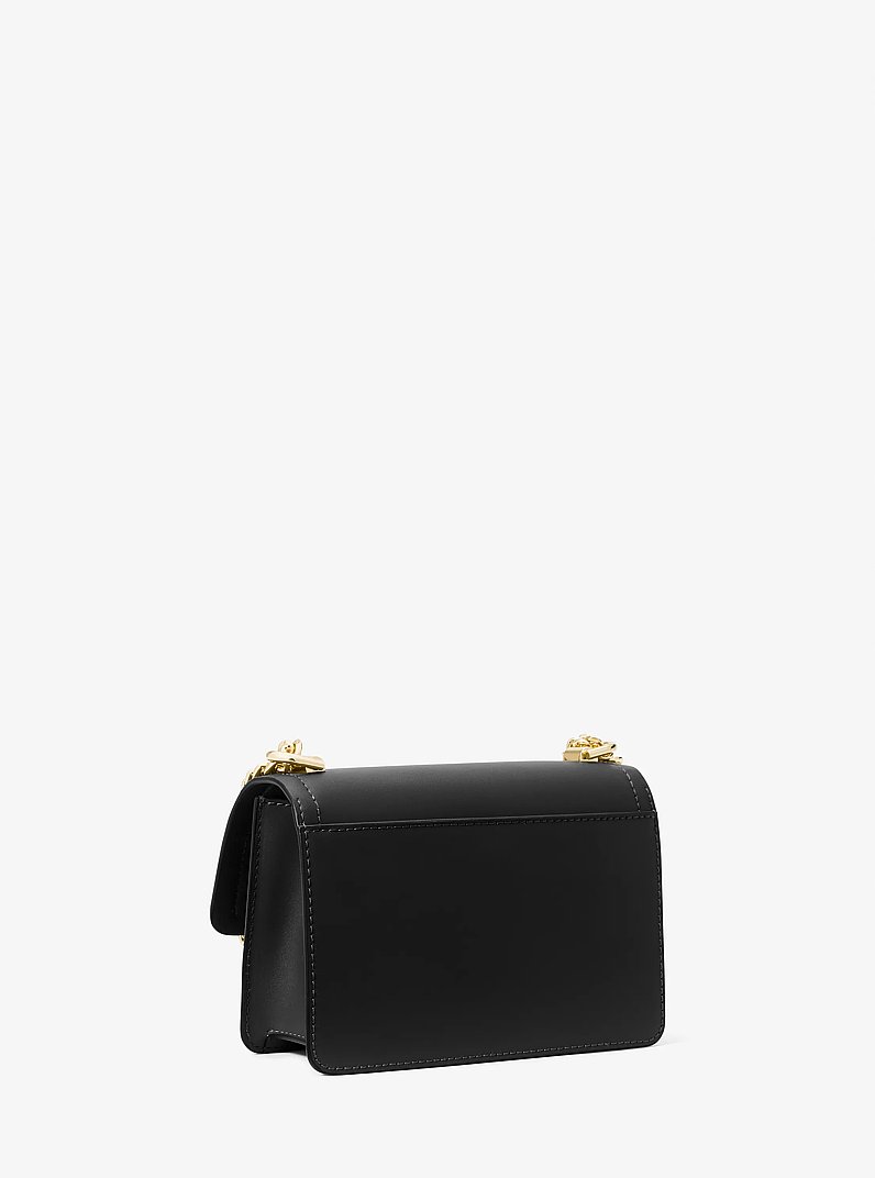 Heather Extra-Small Leather Crossbody Bag in BLACK | Michael Kors