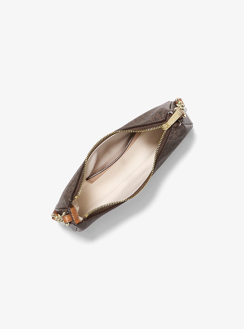 Tr&egrave;s petite pochette Nolita avec cha&icirc;ne &agrave; logo Signature in BRUN/NOISETTE | Michael Kors