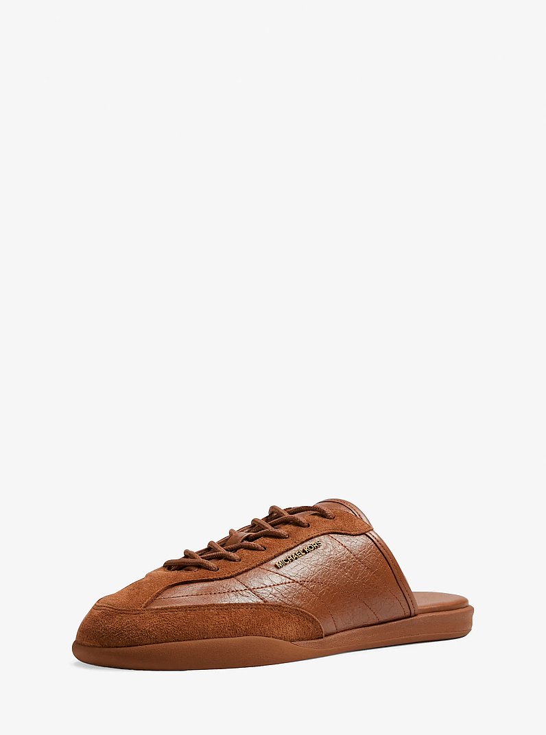 Nolan Leather Mule in LUGGAGE | Michael Kors