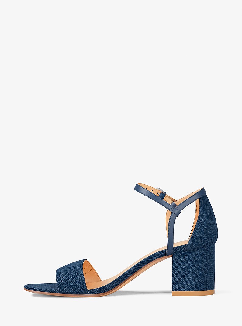 Sandale Hannah aus Denim mit Blockabsatz in [3778] | Michael Kors
