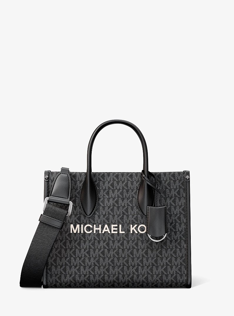 Mirella Small Signature Logo Crossbody Bag in BLACK | Michael Kors