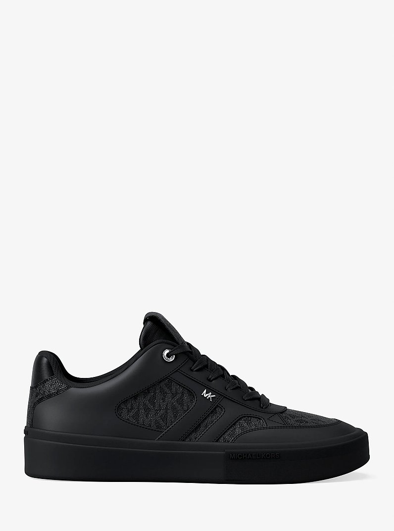 Dane Mixed-Media Sneaker in BLACK | Michael Kors
