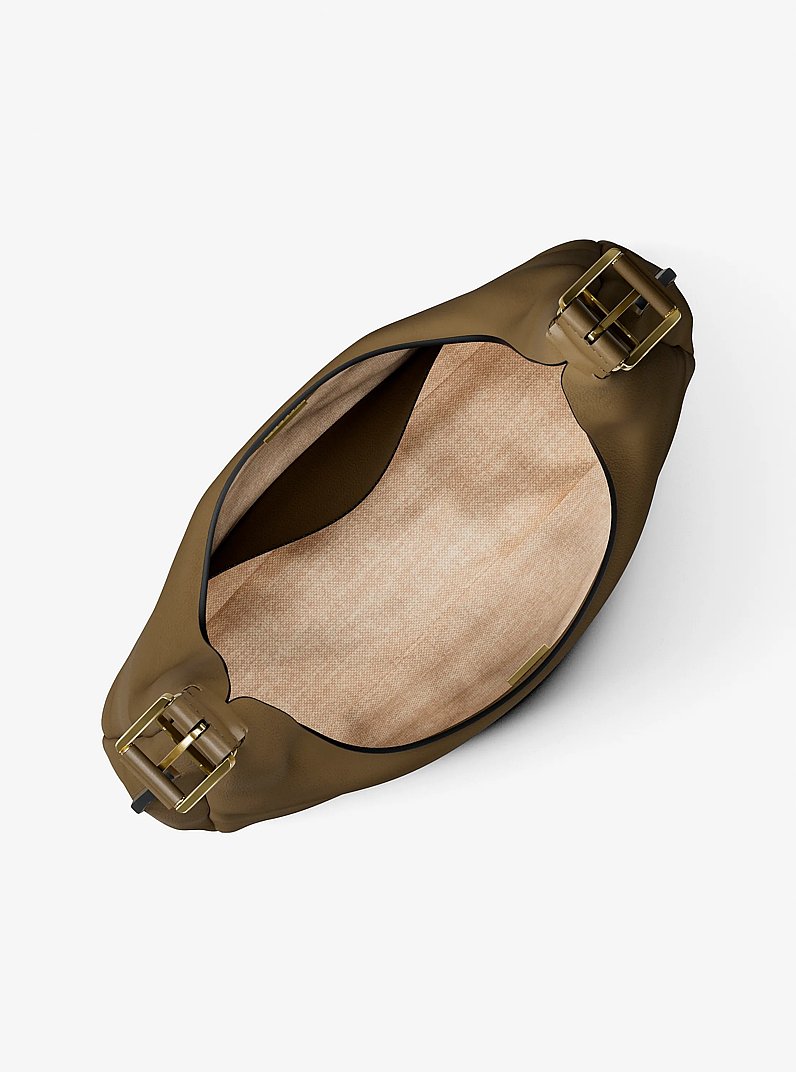 Nolita Large Nubuck Hobo Shoulder Bag