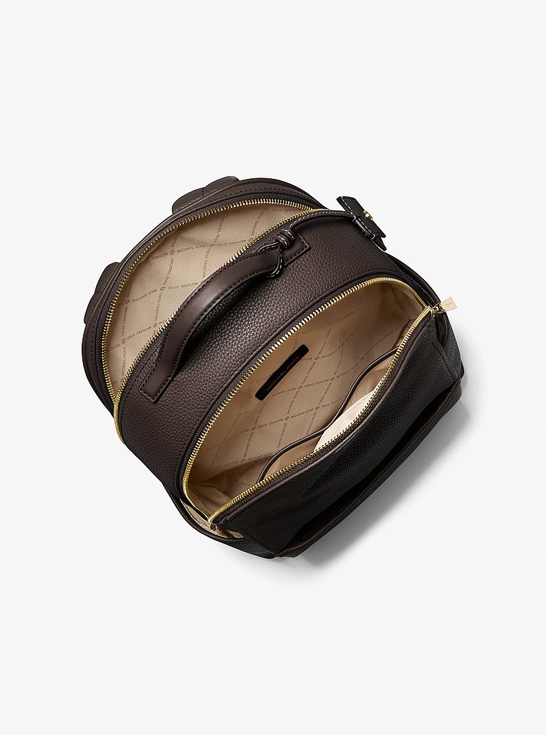 Sable Medium Pebbled Leather Backpack in CHOCOLATE | Michael Kors