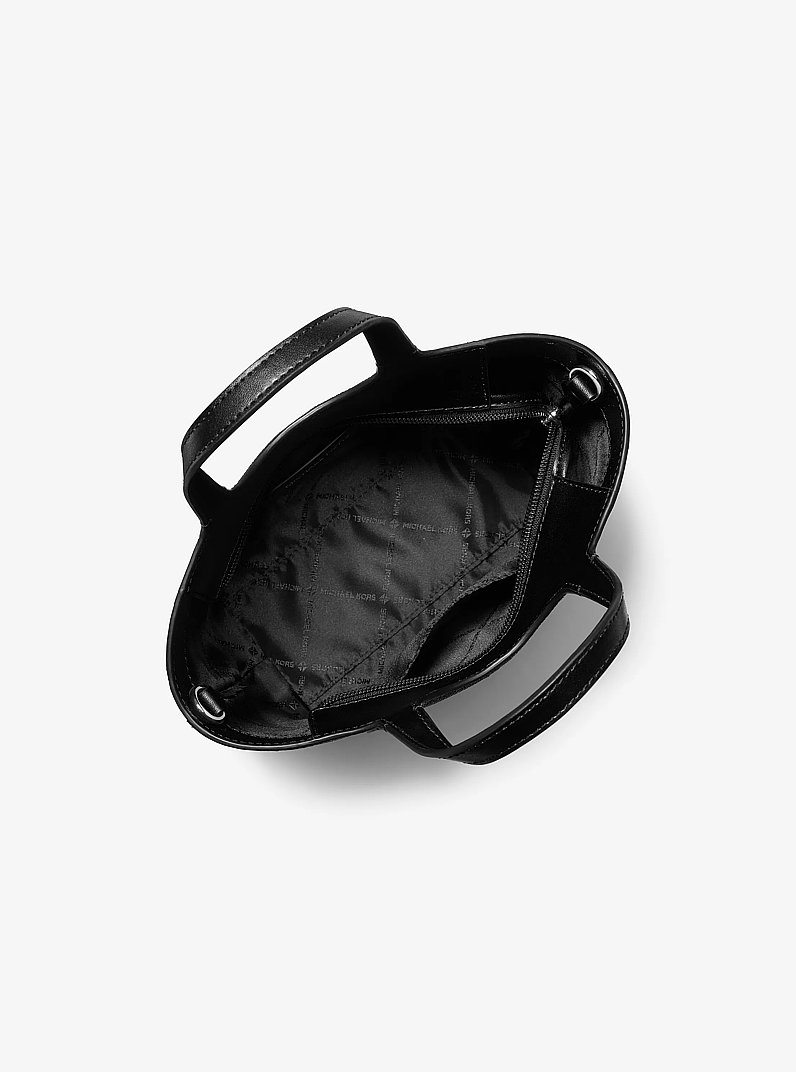 Tr&egrave;s petit sac &agrave; bandouli&egrave;re Maya &agrave; logo Signature in NOIR | Michael Kors