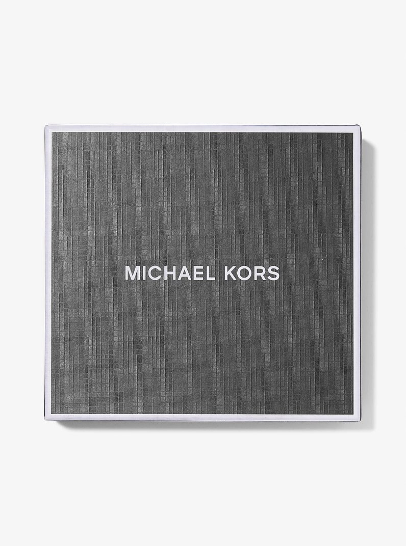 Logo Wallet and Key Chain Gift Set in BRIGHT WHT | Michael Kors