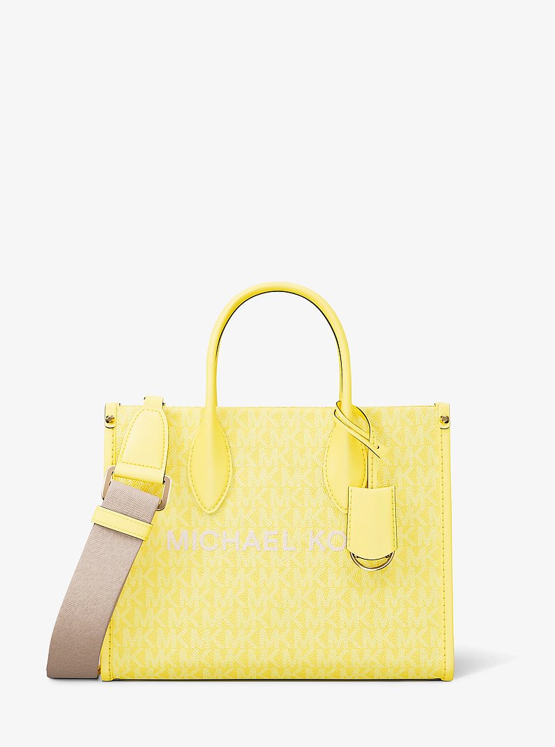 Mirella Small Signature Logo Crossbody Bag in DAISY YELLOW | Michael Kors