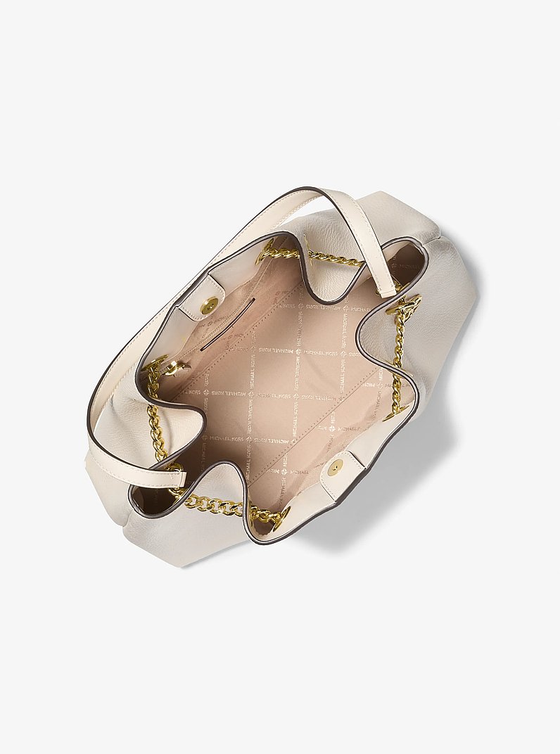 Mina Large Shoulder Bag in LT CREAM | Michael Kors