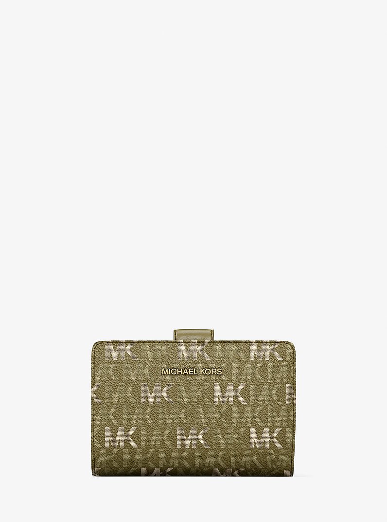 Jet Set Travel Medium Signature Logo Billfold Wallet in OREGANO | Michael Kors