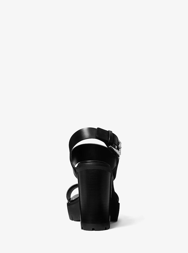 Holland Platform Sandal in BLACK | Michael Kors