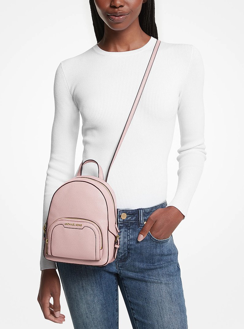 Jaycee Extra-Small Pebbled Leather Convertible Backpack