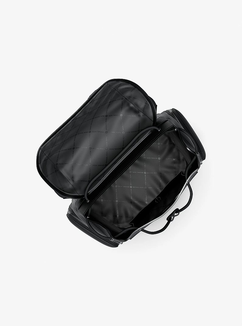 Cooper Pebbled Leather Backpack in BLACK | Michael Kors