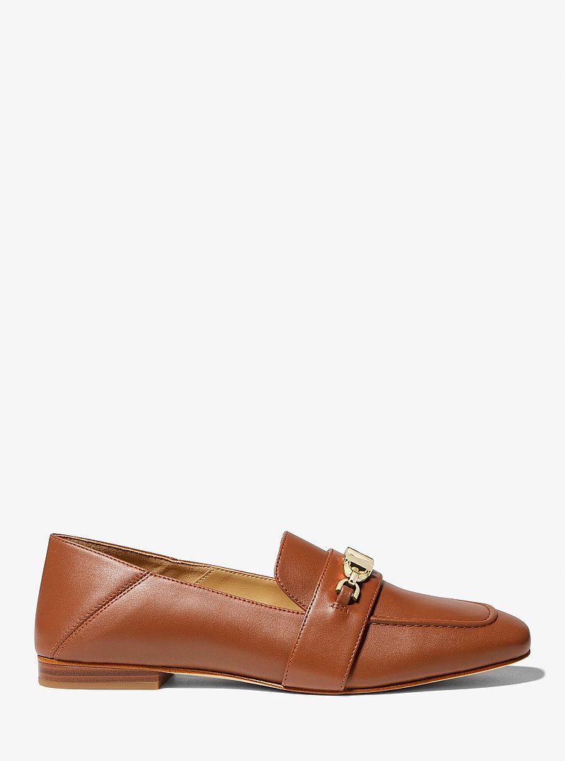 Tiffanie Leather Loafer in LUGGAGE | Michael Kors