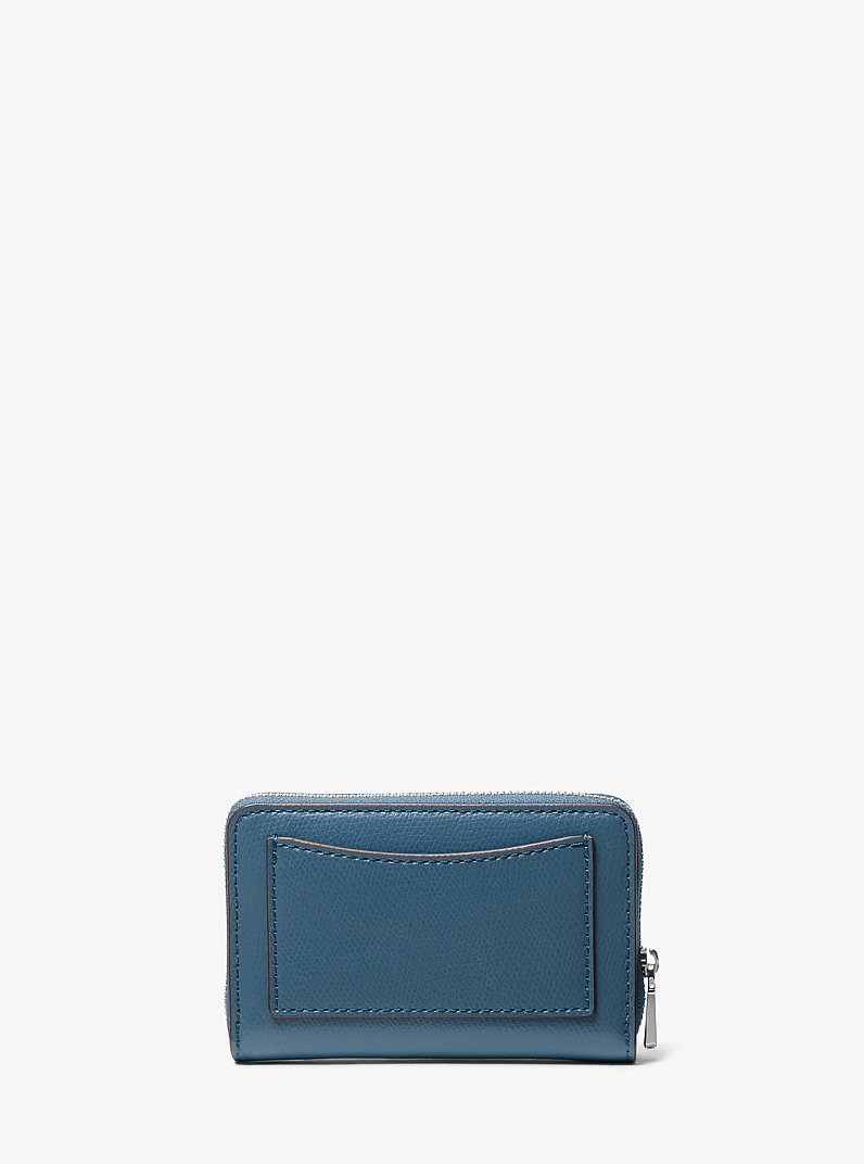 Jet Set Small Leather Wallet in DK CHAMBRAY | Michael Kors