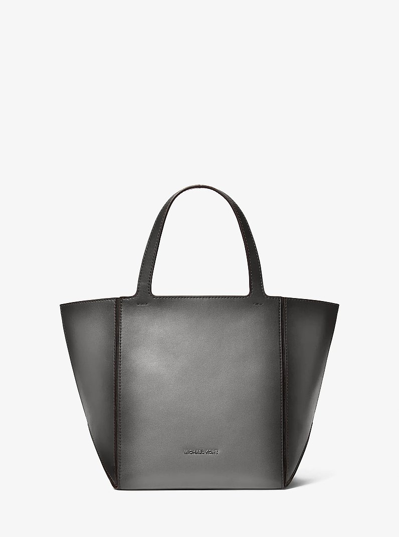 Borsa Tote Jordi media in pelle brunita in TEMPESTA | Michael Kors