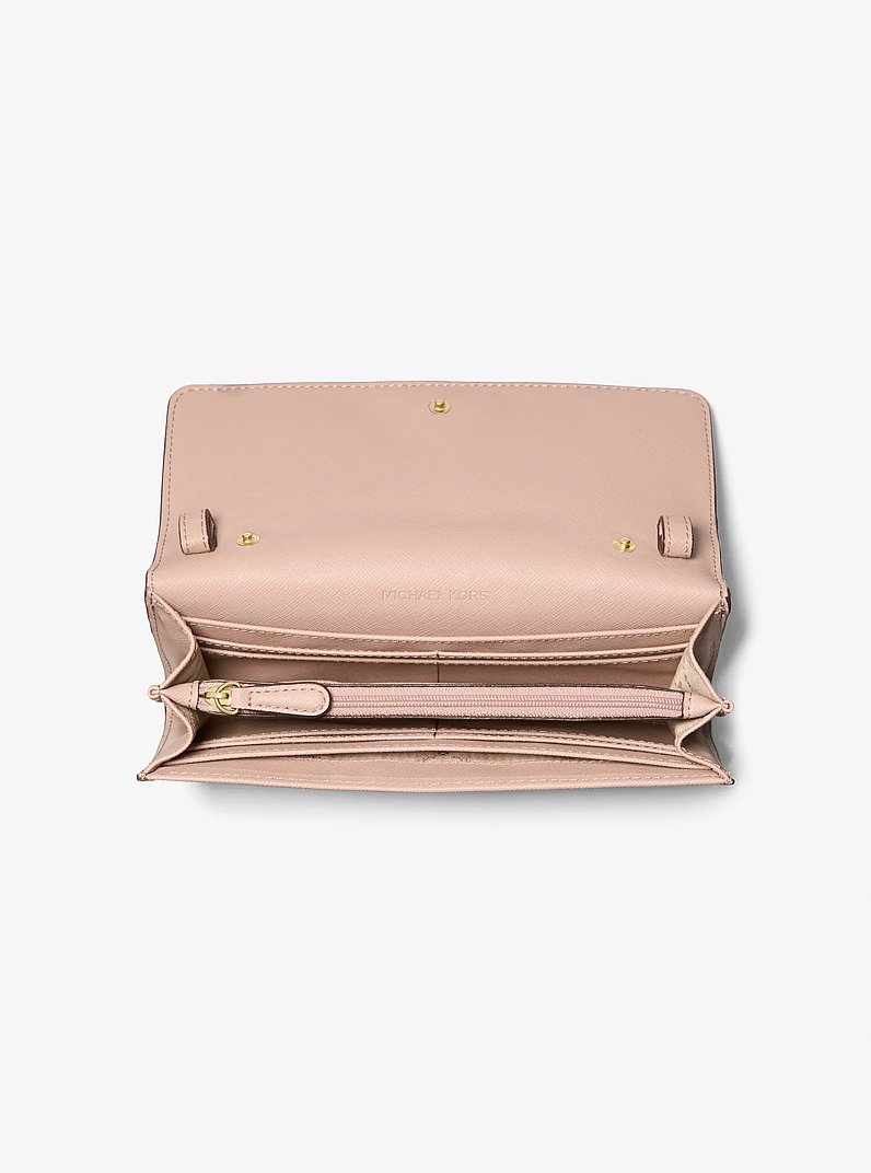 Jet Set Large Signature Logo Convertible Crossbody Bag in BALLET | Michael Kors