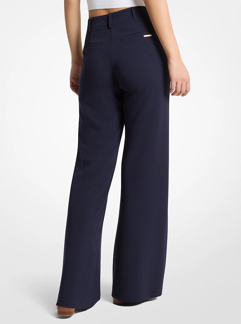Scuba Crepe Bootcut Pants in MIDNIGHTBLUE | Michael Kors