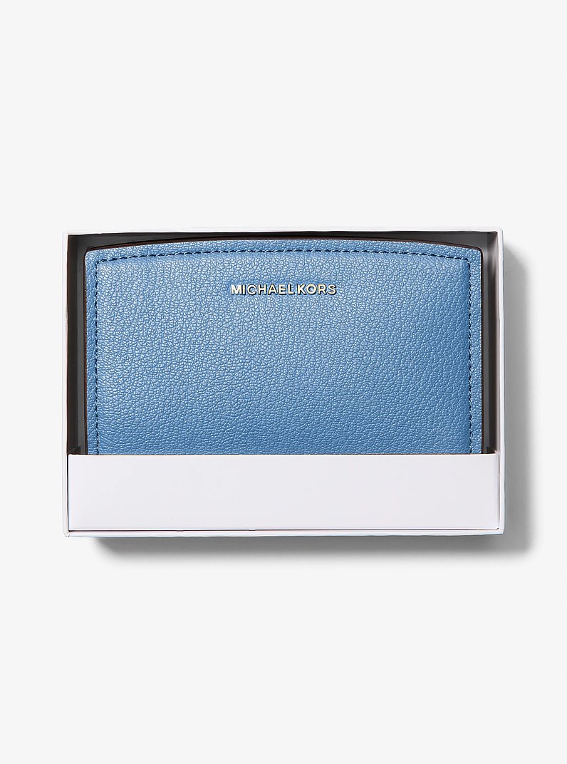 Bryant Medium Pebbled Leather Wallet in FRENCH BLUE | Michael Kors