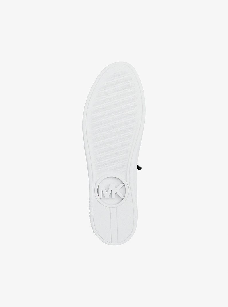 Zapatilla de piel con adornos Scotty in NEGRO | Michael Kors