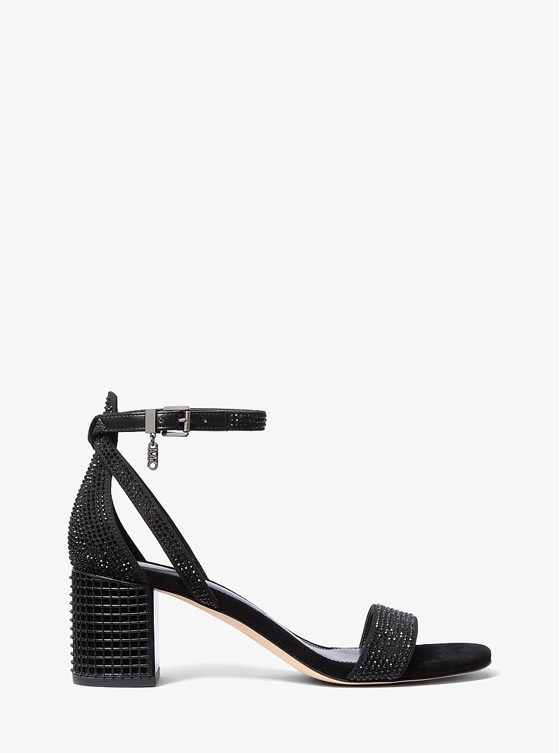 Sandale Maxine orn&eacute;e de cristaux in NOIR | Michael Kors