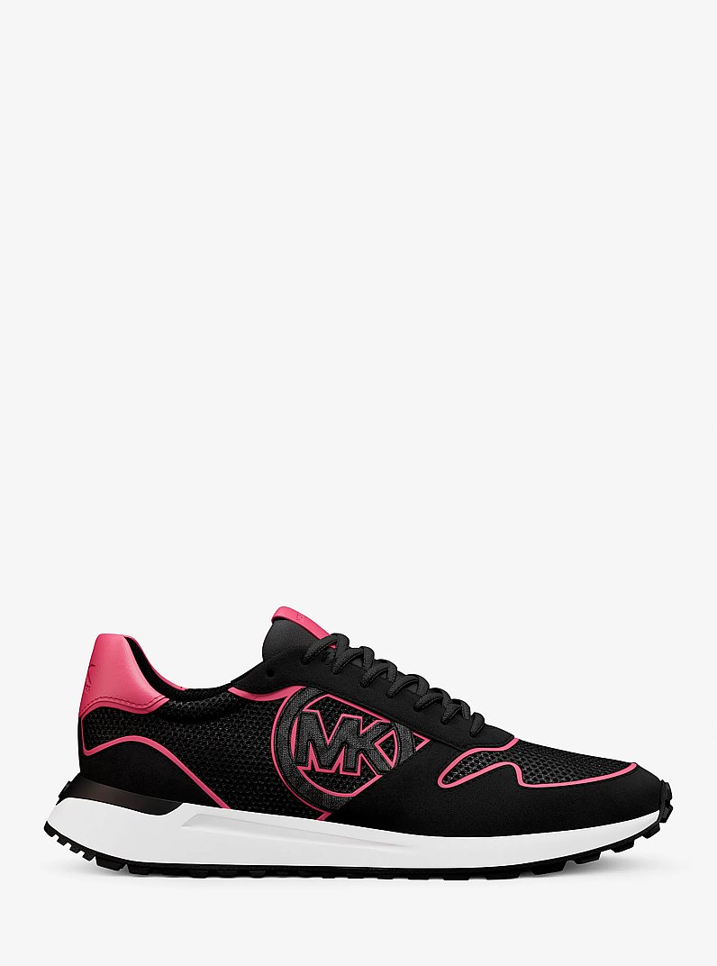 Dax Mixed-Media Trainer in DK RASPBERRY | Michael Kors