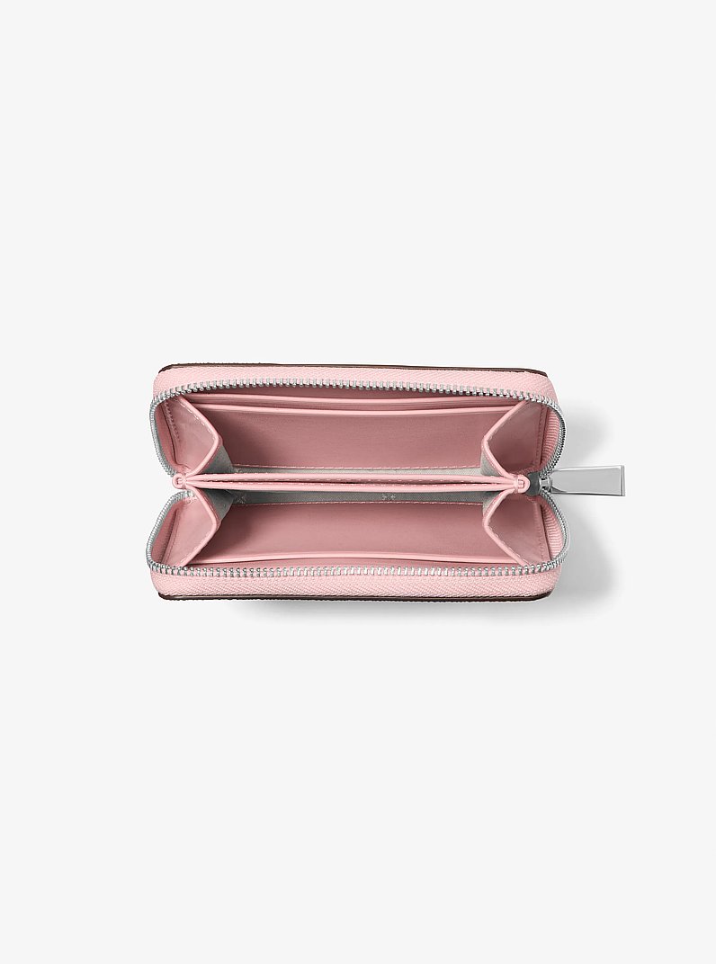 Jet Set Small Signature Logo Wallet in SMOKEY ROSE | Michael Kors