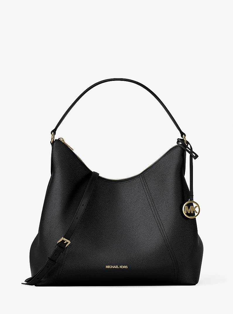 Sienna Large Convertible Shoulder Bag in BLACK | Michael Kors