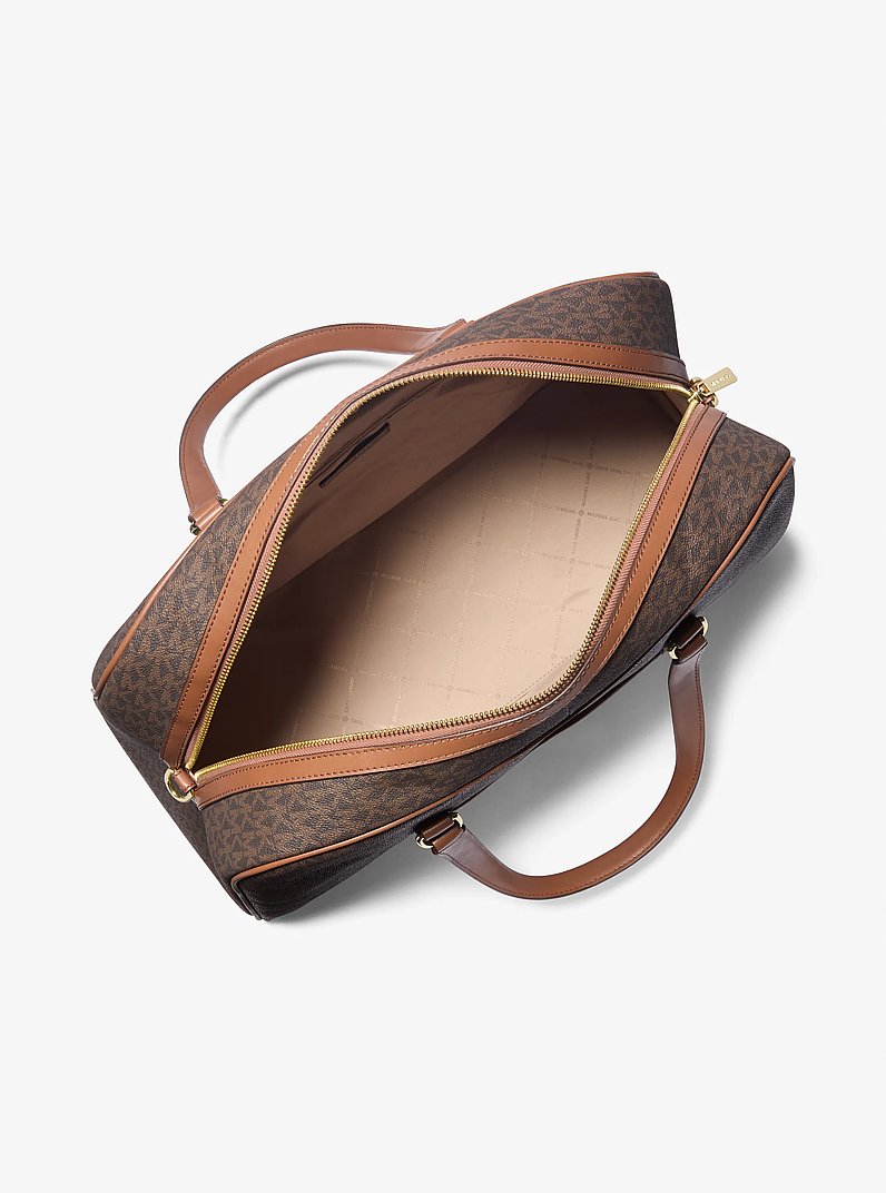 Bolso de viaje Jet Set Travel extragrande con logotipo exclusivo in MARR&Oacute;N | Michael Kors