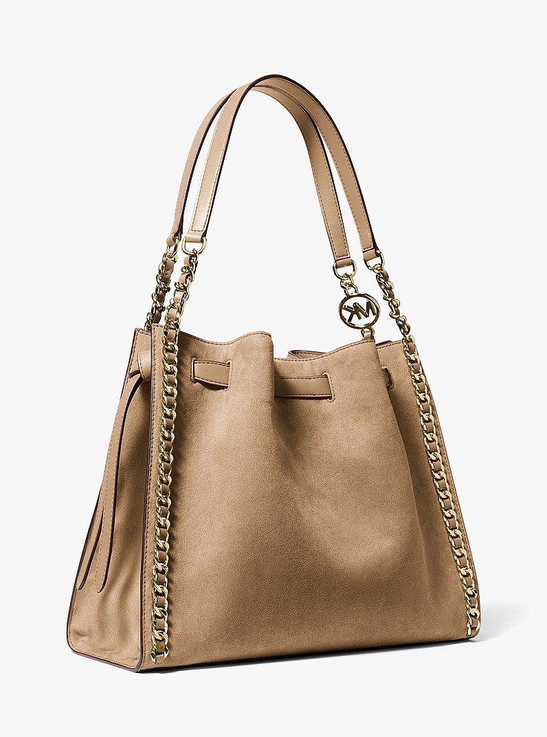 Bolso de hombro Mina grande con cadena in CAMEL | Michael Kors
