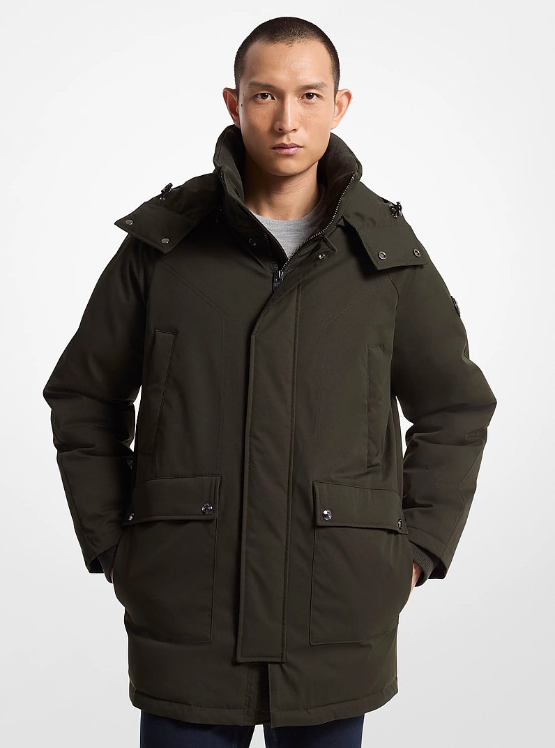 Melrose 2-in-1 Woven Parka in DARK OLIVE | Michael Kors