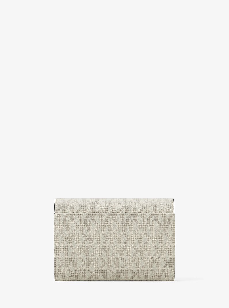 Jet Set Medium Signature Logo 2-in-1 Wallet in VANILLA | Michael Kors
