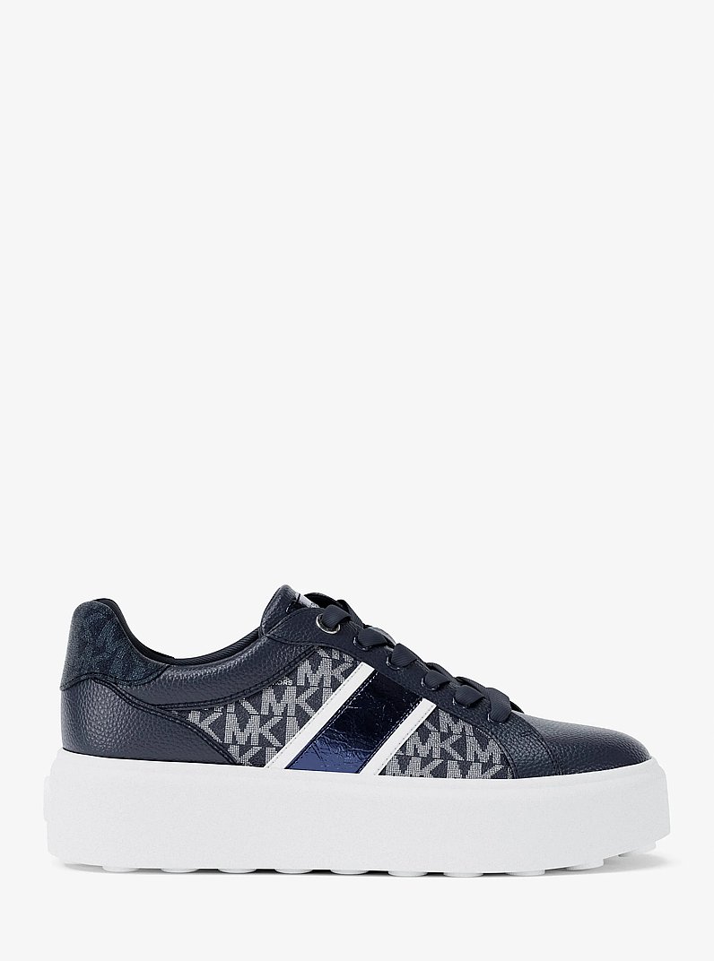 Zapato deportivo Romey de plataforma y franja con el logotipo exclusivo in AZUL MARINO | Michael Kors