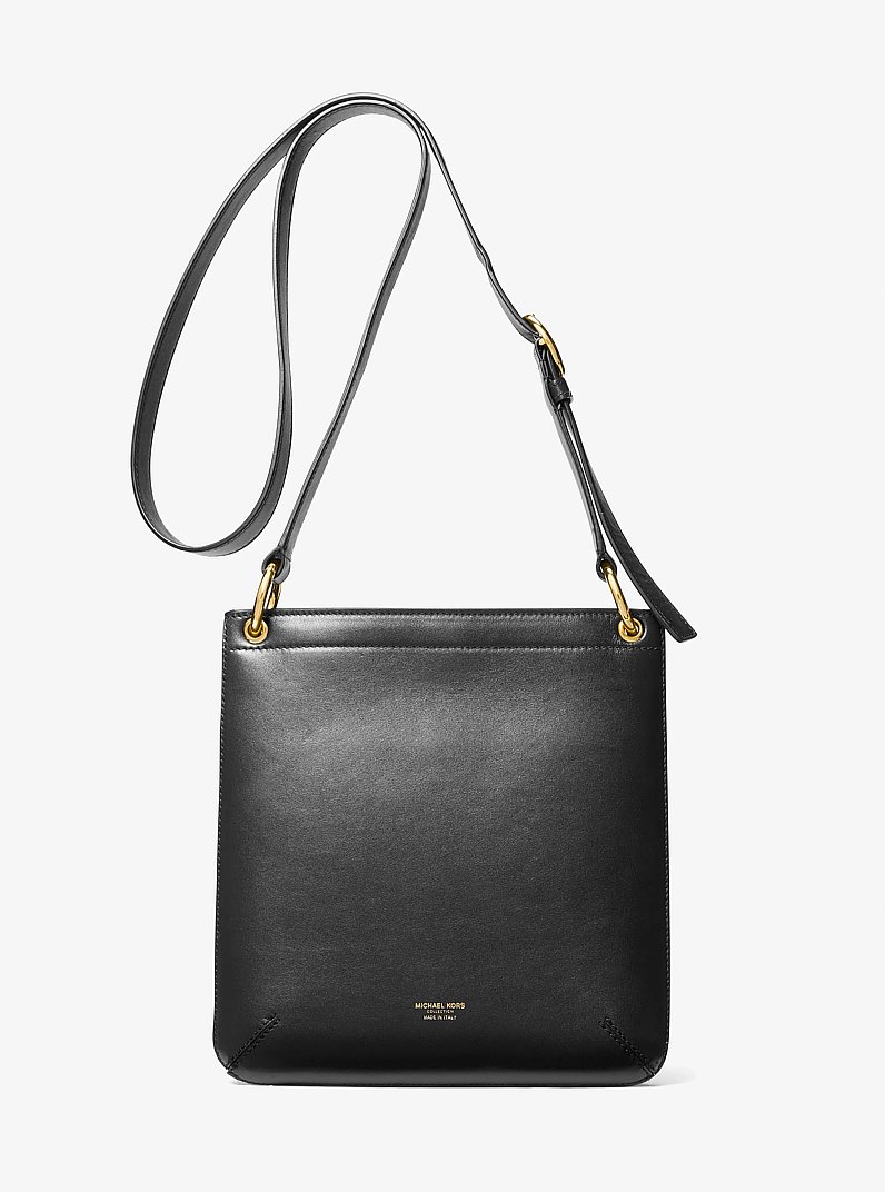 Bolso messenger Tate peque&ntilde;o de piel in NEGRO | Michael Kors