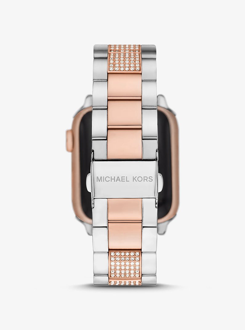 Bracelet bicolore serti pav&eacute; pour Apple Watch&reg; in DEUX TONS | Michael Kors