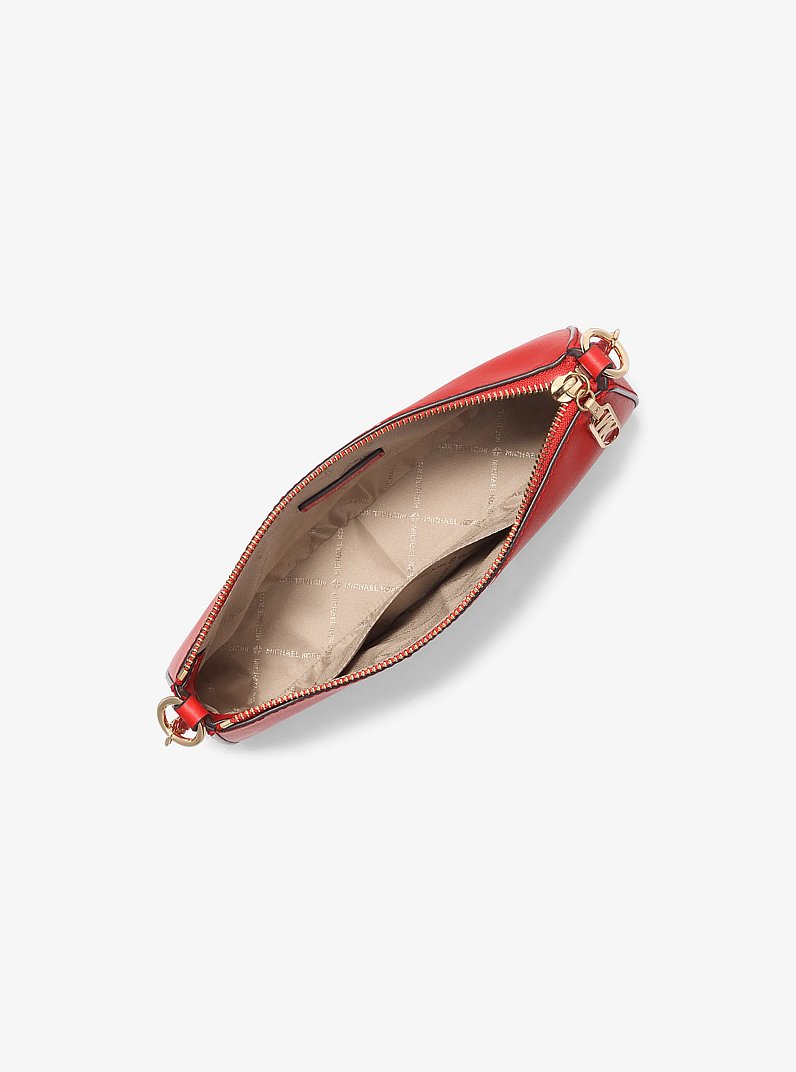 Empire Medium Leather Chain-Link Pochette in BURNT SIENNA | Michael Kors