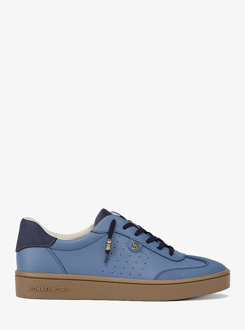 Espadrille Scotty en cuir in BLEU DE FRANCE | Michael Kors