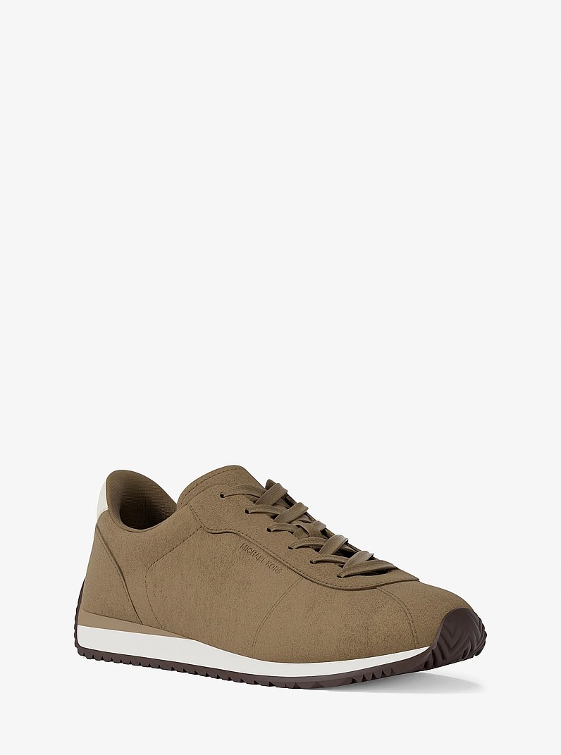 Rhodes Suede Trainer in HUSK | Michael Kors