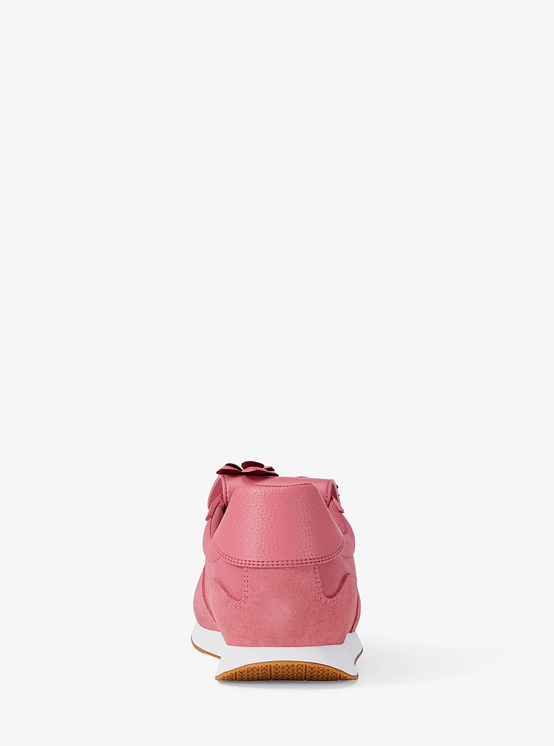 Essex Embellished Nylon Trainer in CARNATION | Michael Kors