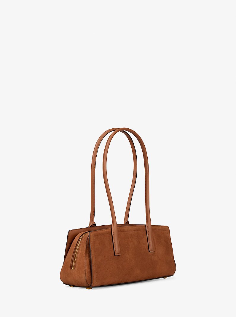 Schultertasche Laila Small aus Wildleder in LUGGAGE | Michael Kors