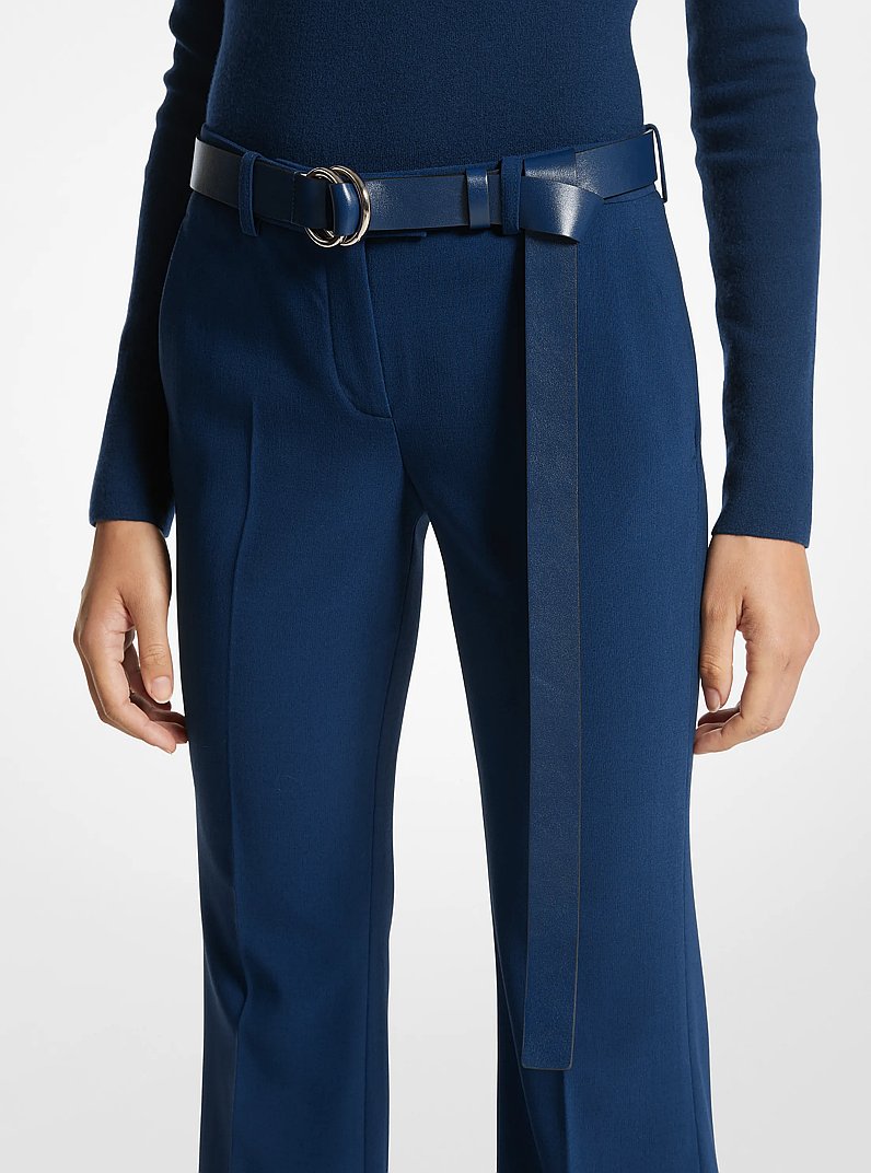 Cintura in pelle Claudine in NAVY | Michael Kors