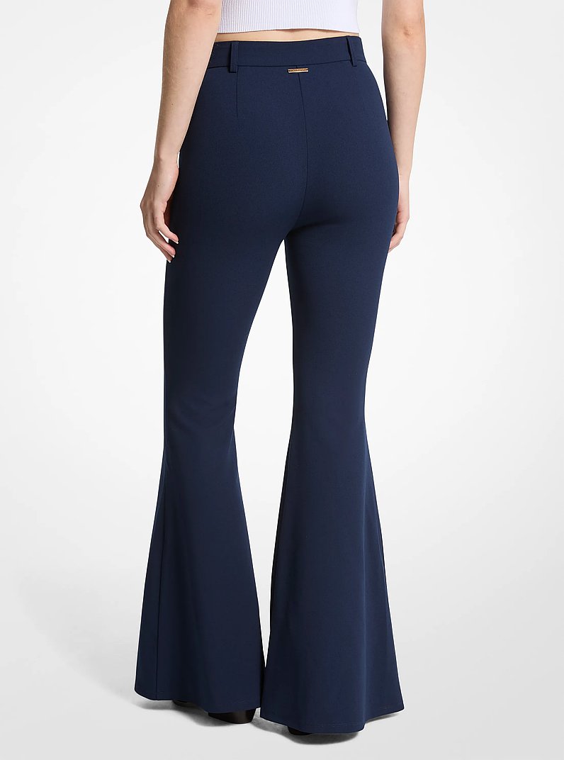Stretch Crepe Flared Pant in MIDNIGHTBLUE | Michael Kors