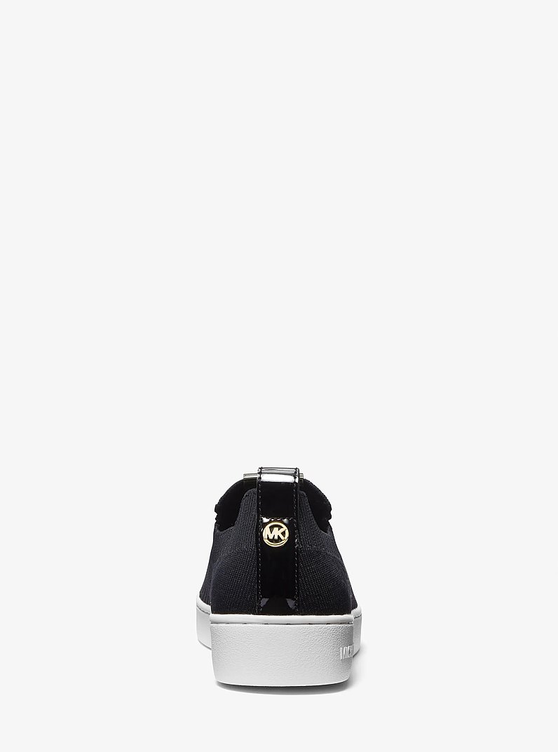 Juno Stretch Knit Slip-On Sneaker in BLACK | Michael Kors