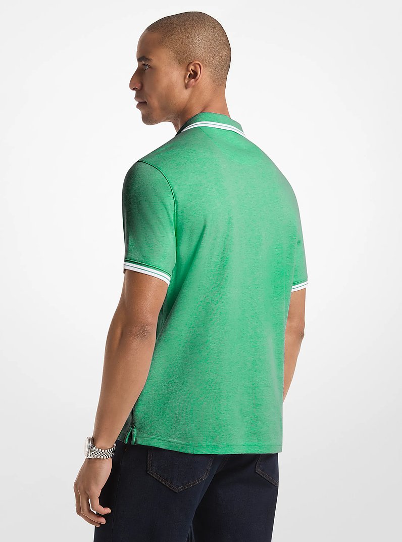 Poloshirt Greenwich aus Baumwolle in PALMETTO MELIERT | Michael Kors
