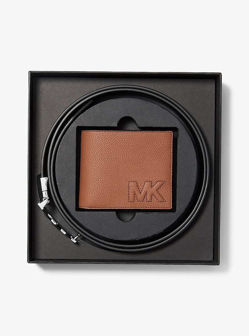Set de regalo de billetera y cintur&oacute;n in LUGGAGE | Michael Kors