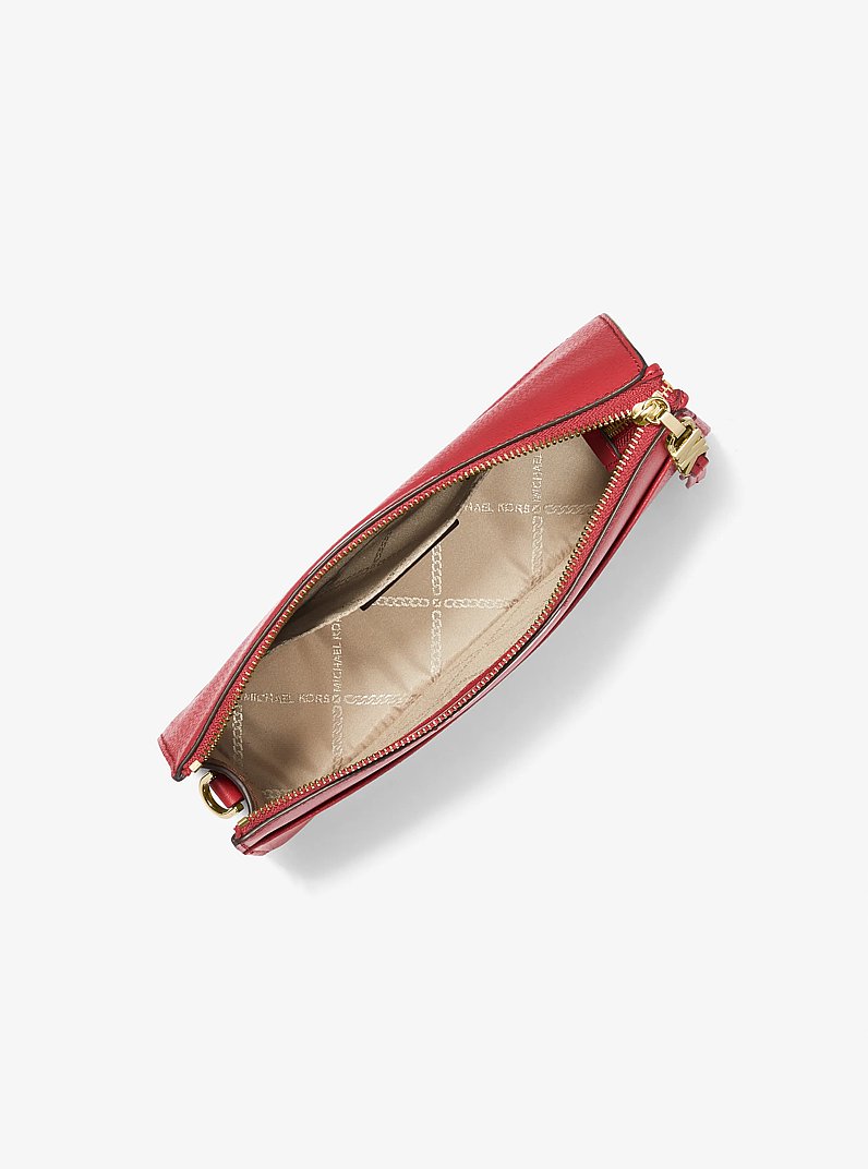 Empire Large Leather Convertible Crossbody Bag in CRIMSON | Michael Kors