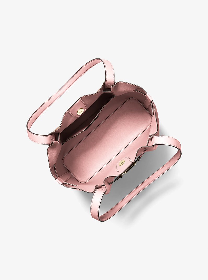 Carson Large Pebbled Leather Tote Bag in POWDER BLUSH | Michael Kors