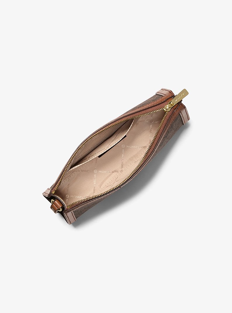 Bandolera Jet Set mediana con logotipo in MARR&Oacute;N/LUGGAGE | Michael Kors