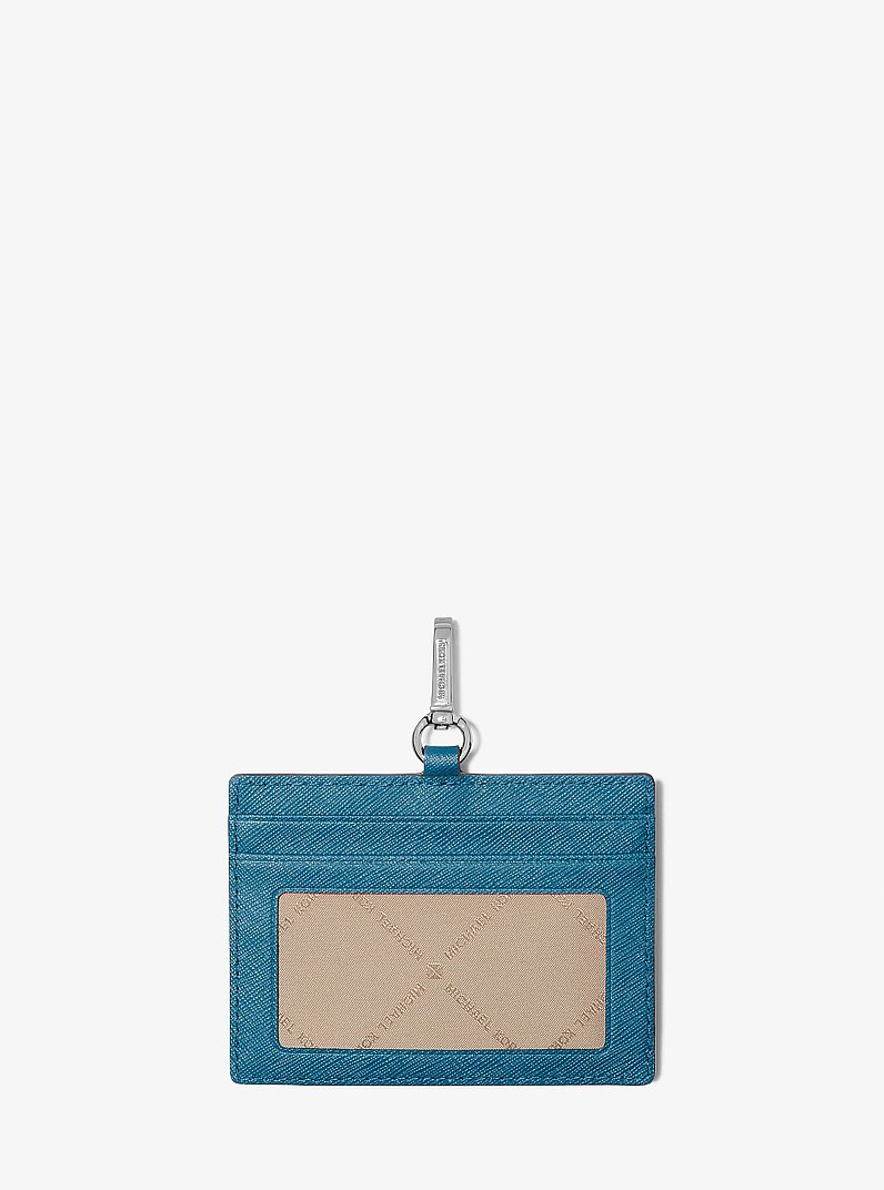Jet Set Travel Saffiano Leather Card Case Lanyard | Michael Kors