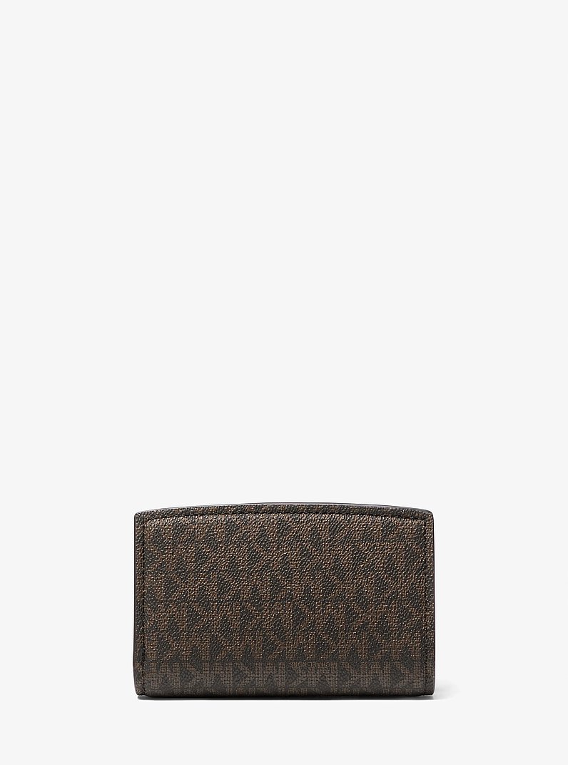 Bryant Medium Signature Logo Wallet in BRN/ACORN | Michael Kors